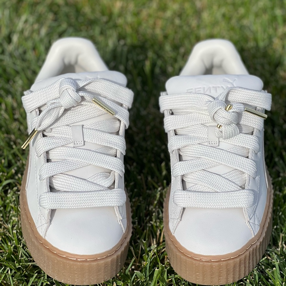 White FentyxPuma Suede Sneakers